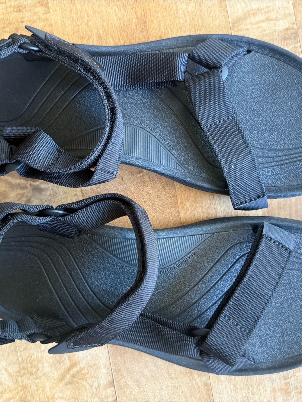 Teva Black Sporty Strappy Sandals